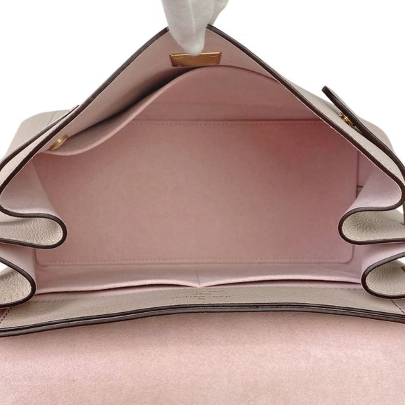 Louis Vuitton Lock Me Ever 2WAY Shoulder Bag Handbag Leather Greige - Picture 8 of 9